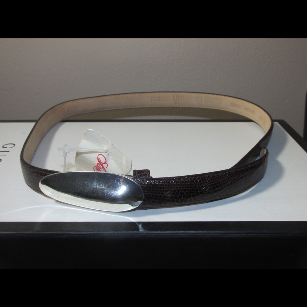 Robert Lee Morris Genuine Lizard Belt size medium